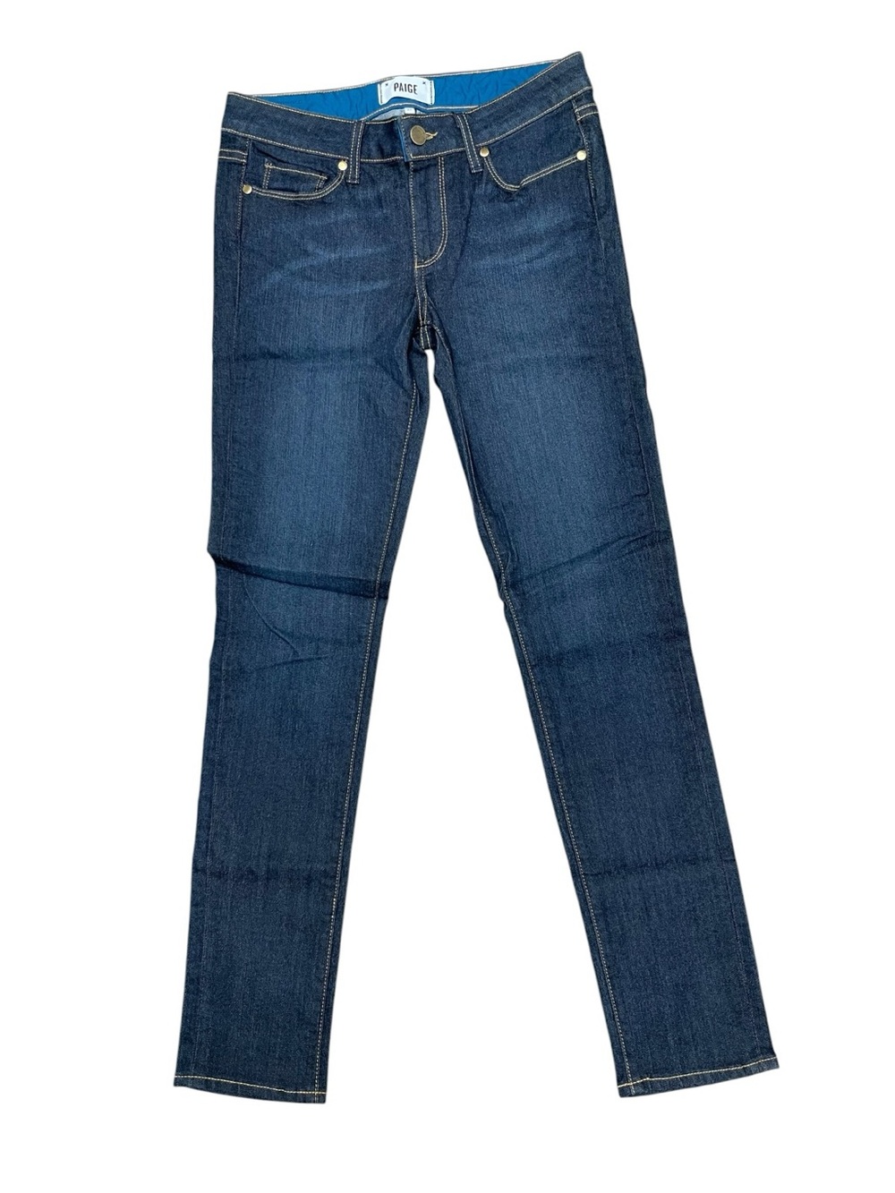 Paige Skyline Skinny Jeans Women’s 27 Dark Wash Stretch Mid Rise Denim USA
